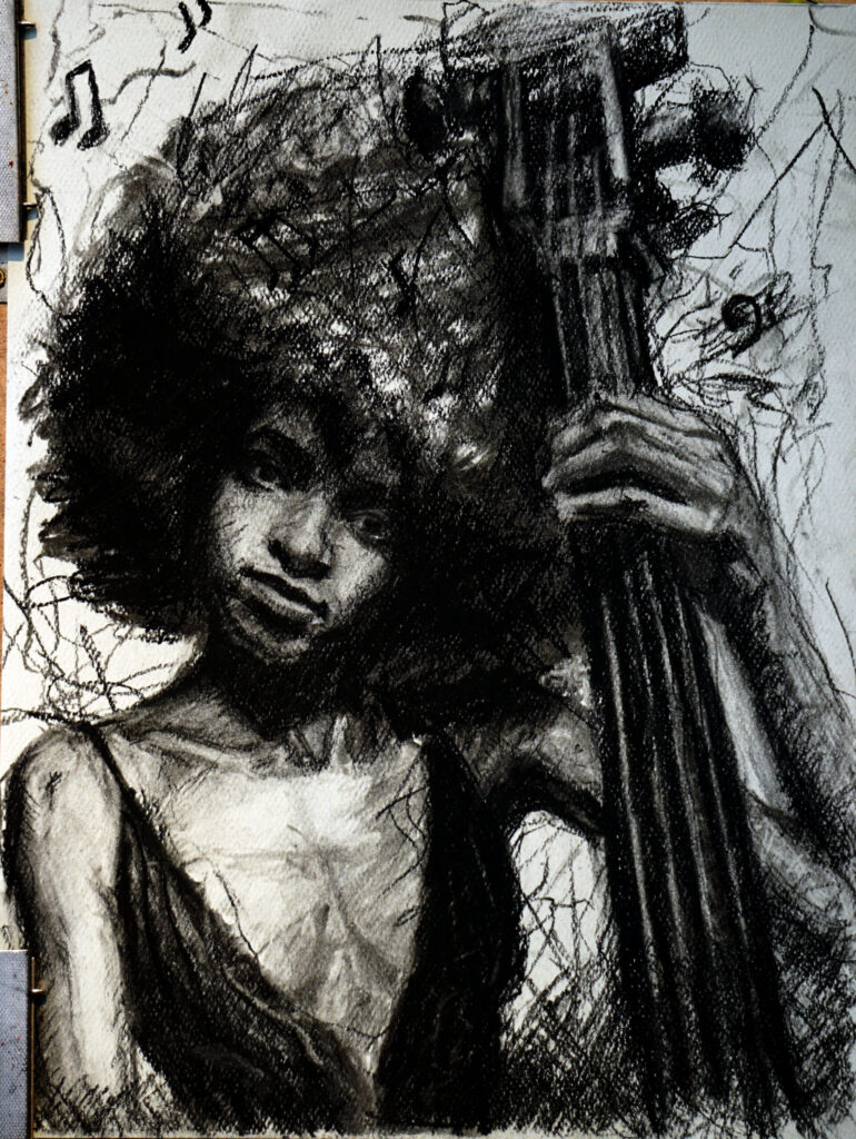 Girl With Upright Bass