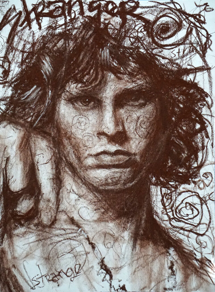 Jim Morrison In Brown Conte