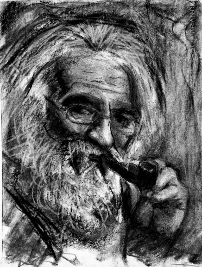 Guy Smoking Pipe